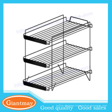 Protable metal point of sales chocolate display for hanging stand